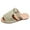 Khaki, variant on XIAQUJ Fashionable Women's Large Size Temperament Flat Leather Sandals Women's Slip on Casual Sandals Sandals for Women 2024 Black 6.5