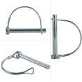 thumbnail image 4 of LAICAIW 20 Packs Wire Lock Pin, 5/16 Inch Shaft Locking Pin Heavy Duty Safety Coupler Pin Trailer Hitch Pins with Round Arch Wire Retainer for Trailers Lawn Garden, 4 of 7