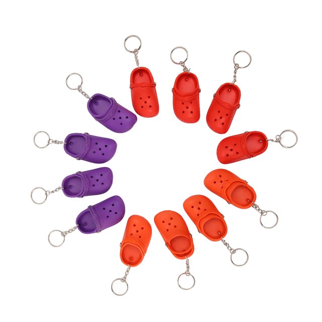 Llave de sandalias con agujeros 12 piezas hermoso y simple llavero de zapatilla multiusos para decoración colgante para coche ANGGREK Otros