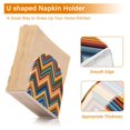 thumbnail image 5 of Yayeee Napkin Holder for Table Kitchen Paper Tissue Organization, Orange Geometric, 5 of 8