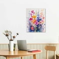 thumbnail image 2 of Nawypu  Floral Botanical Canvas Wall Art Vintage Plant Flower Poster  set Watercolor Blue Yellow Wildflower Print Painting Rustic Cottage Artwork for Bedroom Living Room Decor, 2 of 4