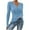 Light Blue, variant on Bmawag Spring Blouses for Women 2025 Long Sleeve V-Neck Solid Color Button Up Pullover Shirts Women's Fashionable Dressy Casual Loose Shirts Gifts for Women Hot Pink XL