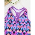 thumbnail image 6 of MSemis Kids Girls Summer 3Pcs Swimwear CrissCross Tank Top and Bottom Skirts, 6 of 7