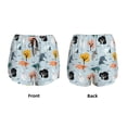thumbnail image 5 of Vsdgher Elephant Tree Print Women's Running Double Layer Shorts High Waisted with Pockets Elastic Yoga Workout Athletic Gym Sports, 5 of 8