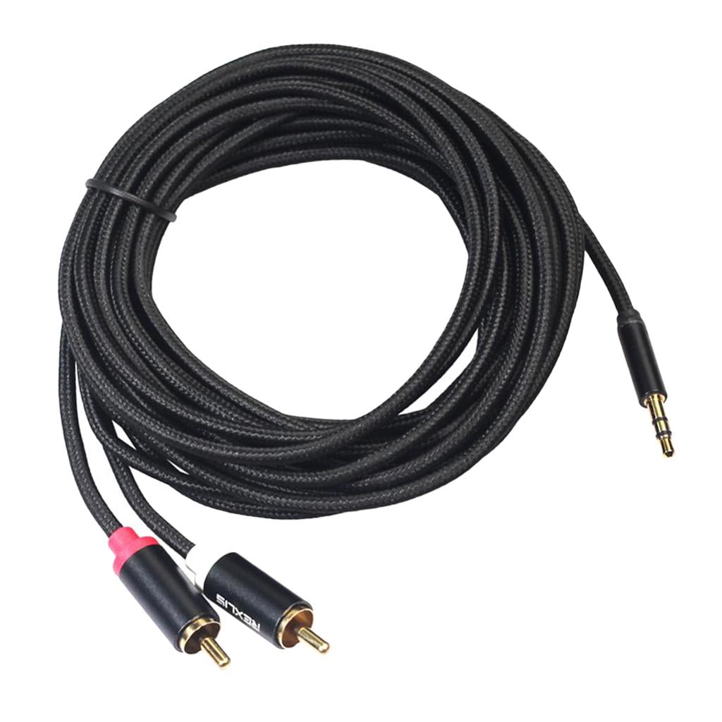 Cable RCA A 1/4 De Pulgada TRS Jack A RCA Cable Divisor De Audio Y