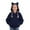Blue, variant on Girls Cat Ear Hoodie Kids Cute Fashion Fleece Hooded Sweatshirt with Pocket Casual Trendy Oversized Long Sleeve Jacket (Purple, 3-4 Years)