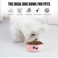 thumbnail image 2 of Stainless Steel Dog Bowls, Nonslip Rubber Bottom No Spill Proof Skid Metal Insulated Bowls for Large Medium Small Breed Dogs (Pink, 3.6 Cups/29 OZ), 2 of 4