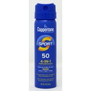 Coppertone Sport SPF 50 CS Travel Spray, 1.6 Ounce (Pack of 2)