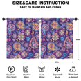 thumbnail image 2 of Blackout Kids Curtains,Purple Paisley and Floral Pattern Childrens Insulated Curtains Set Of 2,Bedroom Essentials,Toddler Room Decor 52x63in(132x160cm), 2 of 5