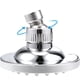 thumbnail image 5 of Cabeza de Ducha de Alta Presión, Cabeza de Ducha de Lluvia de 4 pulgadas Ajustable 360 Grados G1/2 Cabeza de Ducha de Lluvia ABS, 5 of 5