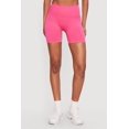 thumbnail image 3 of Women's High Waisted Seamless Solid Bike Shorts, 3 of 4