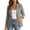 Gray, variant on Casual Blazers for Women Lapel Collar Button 3/4 Sleeve Dress Jacket Office Business Work Jackets with Pockets White M