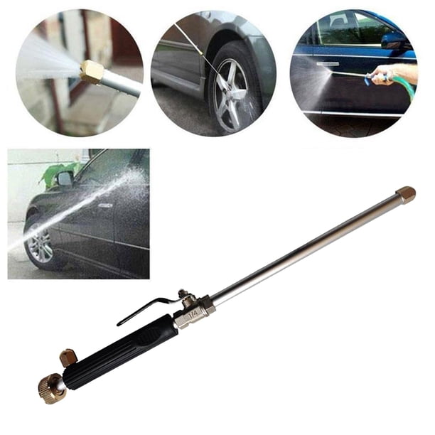 Pistola de agua de alta ón portátil, lavadora de coches de alta potencia de Metal, herramientas de lavado de coches, lavadora a ón con boquillas de Negro Cola Pulverizador de lavadora a presión