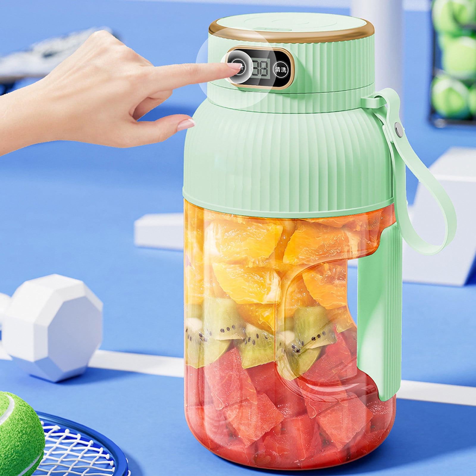IMossad Collapsible Sports Water Bottle - Electric Squish Machine with Large Capacity, Perfect for Outdoor Activities and Gym Workouts