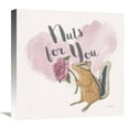 thumbnail image 1 of Global Gallery's 'My Furry Valentine IV Sq' By Elyse DeNeige Stretched Canvas Wall Art, 1 of 1
