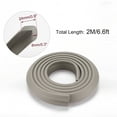 thumbnail image 2 of Uxcell 0.94" x 0.3" x 6.6ft Desk Table Edge Corner Cushion Guards Soft Bumper Protectors Foam Gray 1pcs, 2 of 7