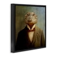 thumbnail image 3 of Stupell Industries Alligator in Business Suit Animals & Insects Painting Black Floater Framed Canvas Art Print Wall Art, 25 x 25, 3 of 9