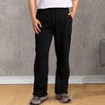 thumbnail image 2 of XDZJLR Sweatpants Men Rope Loosening Waist Solid Color Pocket Loose Sports Trousers Mens Sweat Pants Black Xxxxl, 2 of 5