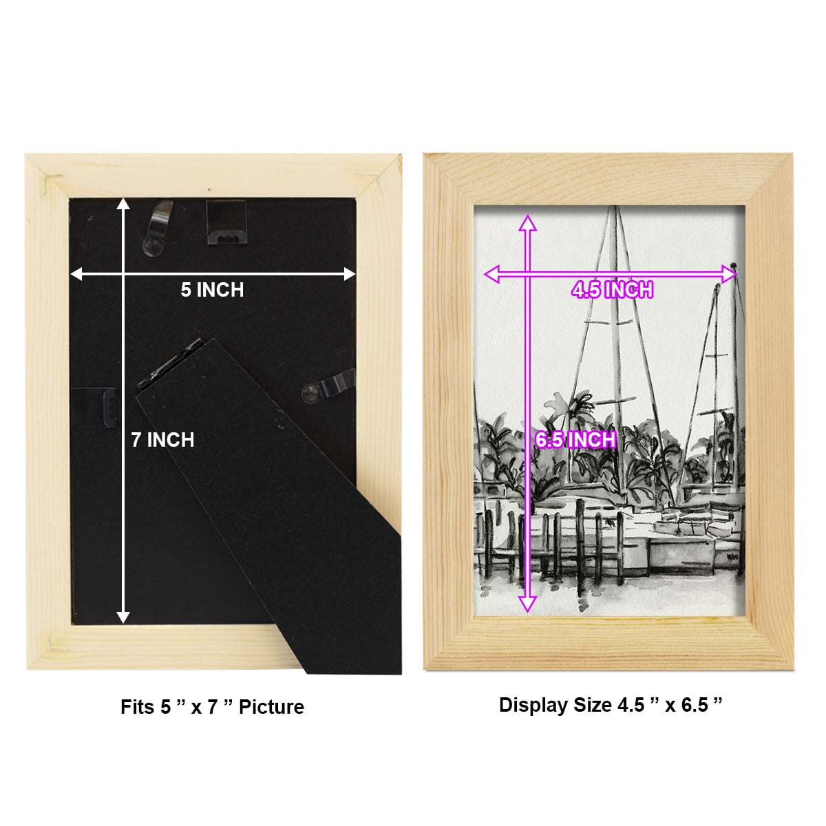 Neutral Tropics I - Framed Print w/glass - Natural Wood