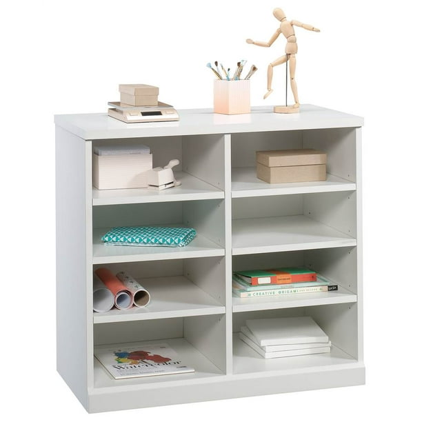Open Storage in White Finish