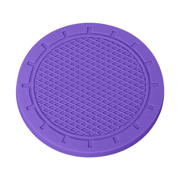 Alfombras de Caucho para Coches,2Pc Honeycomb Car Water Mat Color Sólido de Tapicera de Aislamiento Térmico,Antideslizante Car Cup Holder Mat Decor,Tapicera de Color de Agua,,