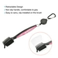thumbnail image 4 of Unique Bargains Golf Club Brush Double Side Dust Groove Cleaner with Protective Shell Pink, 4 of 6
