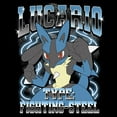 thumbnail image 2 of Men's Pokemon Lucario Type: Fighting-Steel Graphic Tee Black X Large, 2 of 5