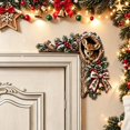 thumbnail image 4 of Velmasee Door Frame Corner Decor, Christmas Woodland Animal Tree Hollow Door Toppers, Wooden Festive Design No-Drill Mount, Holiday Ornament for Xmas Home Door Frame Wall Party Decor, 4 of 7