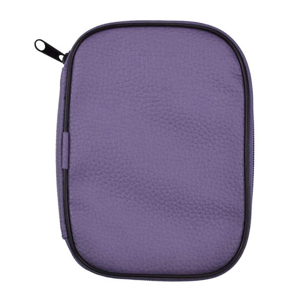Cateissary Gancho de ganchillo de aluminio, tamaño compacto, accesorios para el hogar, de tejer, herramienta de costura antipérdida, Artesanía Púrpura
