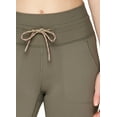 thumbnail image 3 of Avalanche Women's Jogger Style Drawstring Waist Legging With Pockets, 3 of 6