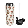thumbnail image 2 of Yiaed Red Mushrooms Print Water Bottle with Straw Lid, Stainless Steel Double Wall Insulated Water Bottle | Leak-Proof and Spill-Proof Water Bottle, 2 of 8
