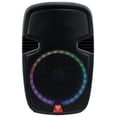 thumbnail image 2 of Rockville RAM-PRO15 15" Portable Rechargeable PA DJ Bluetooth Speaker+2 Mics+LED, 2 of 11