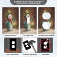 thumbnail image 3 of Light Switch Cover Switch Plate Outlet Cover Plug Cover for Electrical Unused Outlet Cover Green-clad Snowman, 3 of 6