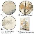thumbnail image 3 of Designart "Tranquil Beige Pine" Tree Pine Floater Framed Wall Art Living Room, 3 of 5