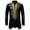 Black, variant on Yaoyar Men's Traditional African Long Sleeve Dashiki Shiny Pattern Printed Dazzling Shirt