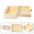 thumbnail image 3 of Bathroom Accessories Jewelry Box Desktop Pine Wood Storage Hand Decoration Wooden Box Box M, 3 of 9