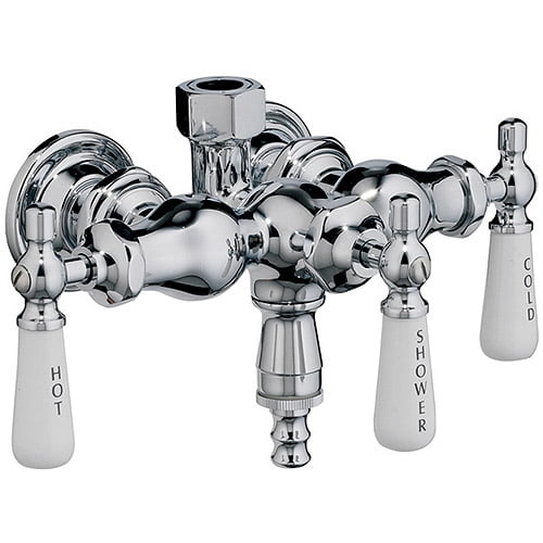Barclay Leg Tub Diverter Faucet for Cast Iron Tub with Old Style Spigot