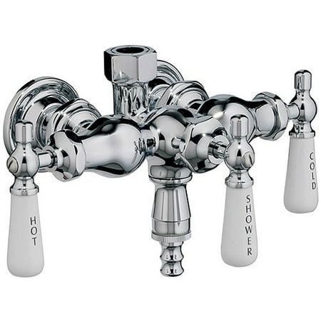 Barclay Leg Tub Diverter Faucet for Cast Iron Tub with Old Style