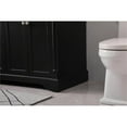 thumbnail image 5 of Elegant Decor Clarence 60" Solid Wood Metal Double Bathroom Vanity Set in Black, 5 of 8