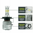 thumbnail image 2 of FYUU 2Pcs Car Led H4 Hb2 Hi/Lo Dual Bulb Fog Driving Headlight Kit 160W 16000Lm 6000K, 2 of 5
