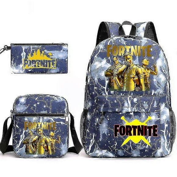 3pcs Fortnite Backpack Teen School Bag For Girls Backpack Women Men Middle Student Schoolbag Large Black Games Laptop Mochilas