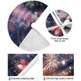 thumbnail image 2 of FMSHPON American Flag Tree Skirt Independence Day Xmas Christmas Tree Skirt Stand Mat for Holiday Party Decoration Indoor Outdoor 48 inches, 2 of 6