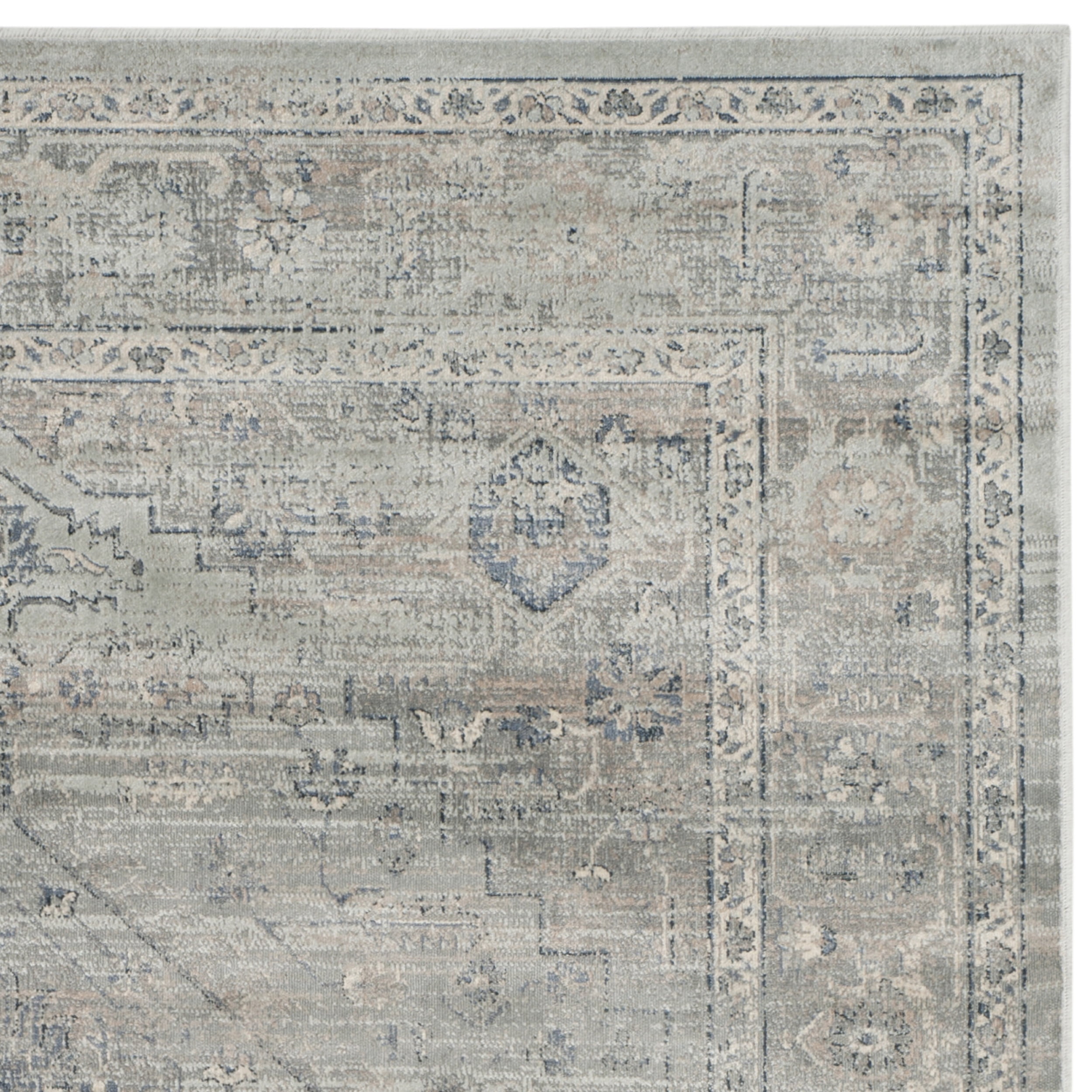 SAFAVIEH Vintage Eliot Traditional Area Rug, Light Blue, 8' x 10'