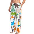 thumbnail image 2 of Yiaed Animals Print Men's Lounge Pants, Loose PJ Bottoms, Long Pajama Pants for Men-XX-Large, 2 of 5