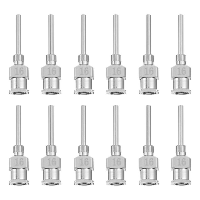 12 Pcs Aiguilles de Distribution en Acier Inoxydable Non Pliantes Précision Précision Pointes Émoussées