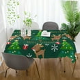thumbnail image 6 of Dreamtimes Christmas Tree Tablecloth, Waterproof Washable Polyester Square Table Cover, Durable Tablecloth for Kitchen Dining Table Party Decor, 54"x72", 6 of 7