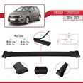 thumbnail image 4 of Compatible with Volkswagen Golf Sportvan 2014-2017 FLY Model Car Roof Rack Cross Bar Black Aluminium 2 Bars, 4 of 7