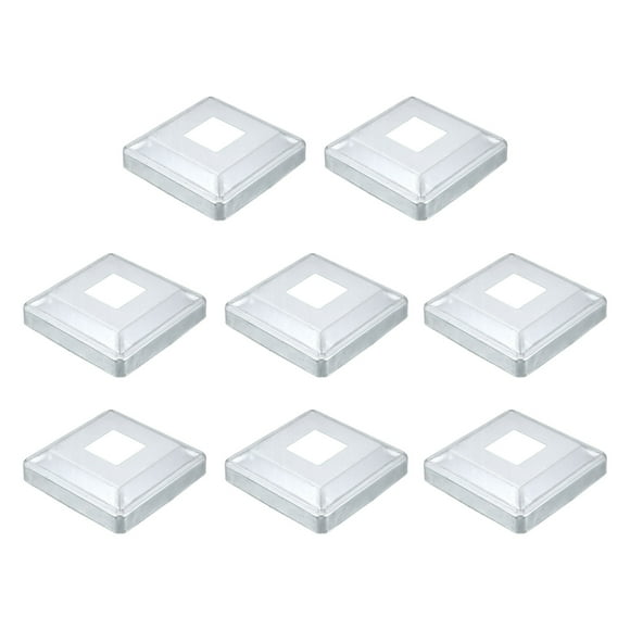 8Pack Post Base Cover, 6.25x6.25 Metal Integral Style Post Skirt Porch Column Wrap(2x2)