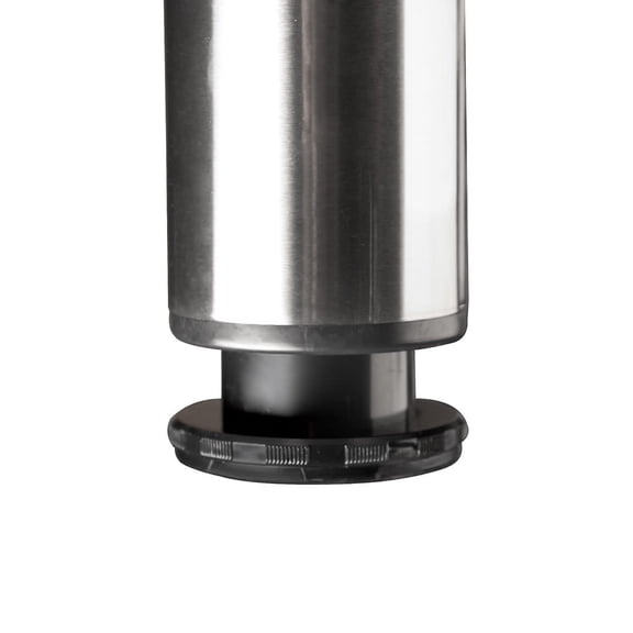 Richelieu 620870 34-1/4" Tall Round Metal Table Leg - Nickel