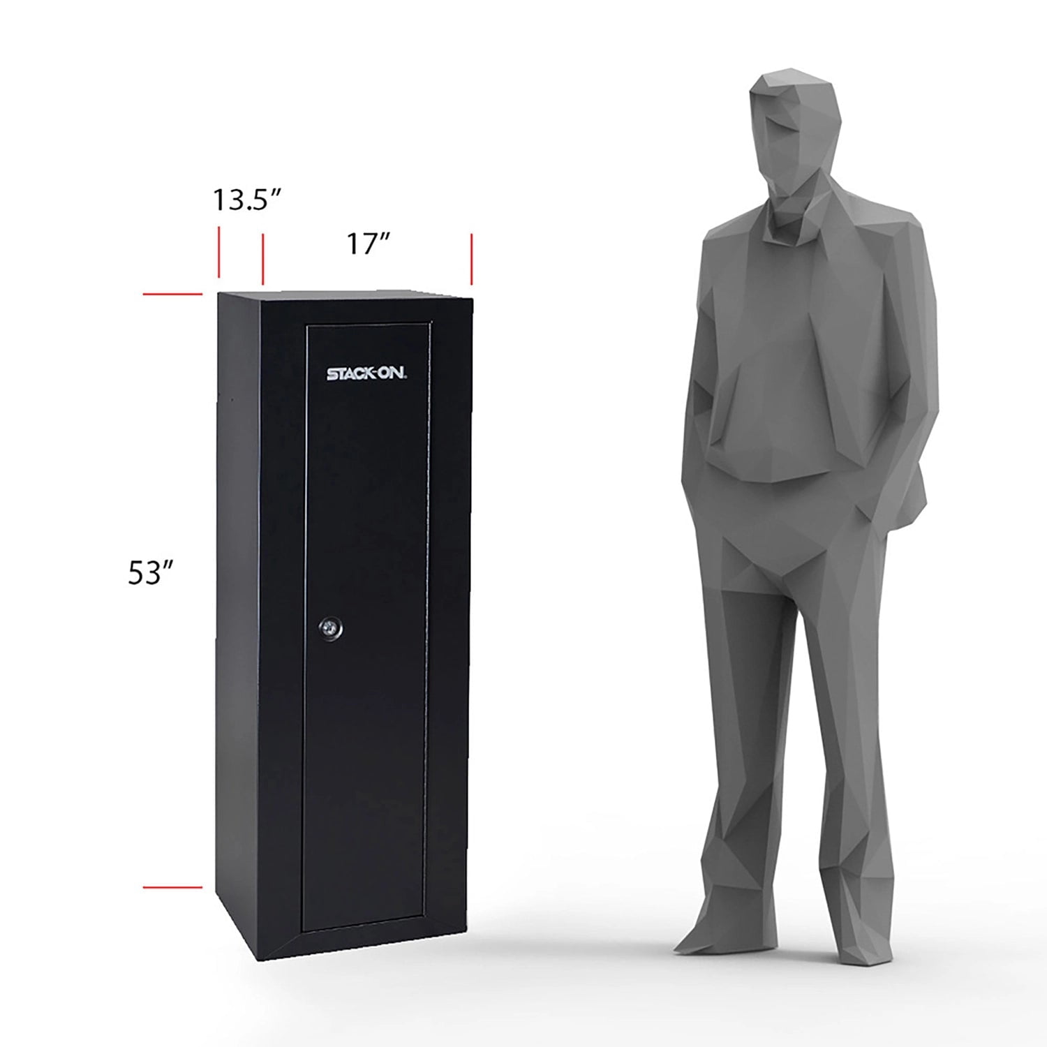 Stack-On 10 Gun Security Cabinet, Black